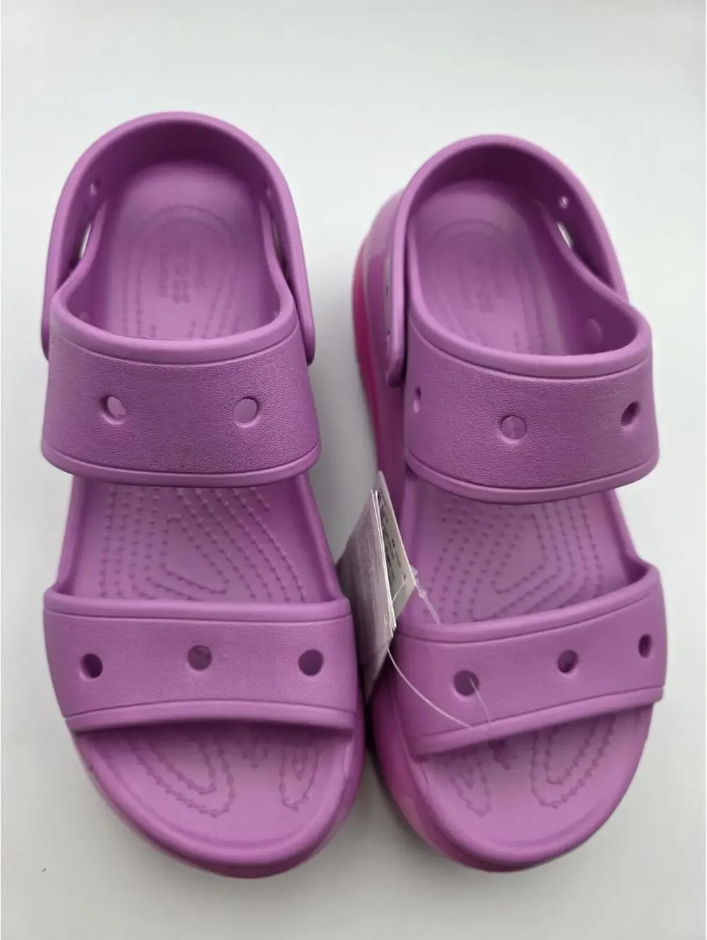 Crocs Classic Mega Crush Sandals W9 M7 Juice Hot Pink Limited Edition